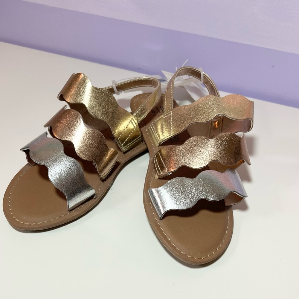 Gap metallic sandals size 1